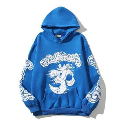 Blue Hellstar Hoodie Embracing Style and Comfort