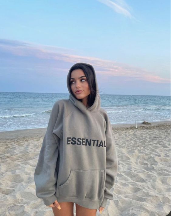 Essentials Clothing: Embracing Comfort and Style with the Lightweight Essential Hoodie for Attractive Women