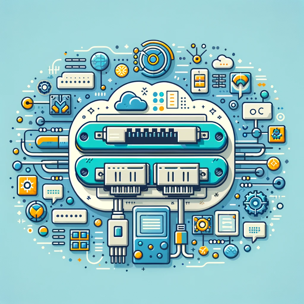 DALL·E 2024 06 04 10.02.16 Create a feature image for a blog titled SFP Port A Comprehensive Guide for Beginners. The image should be visually appealing and educational feat